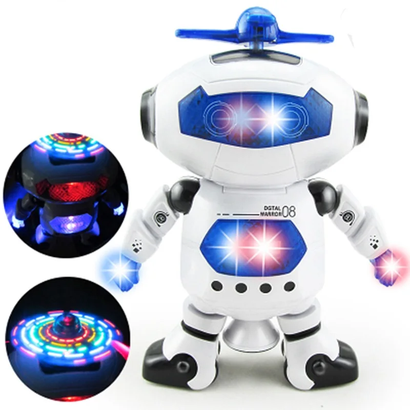 Robot Bailarín Inteligente AiJH con Música y Luz, Robot de Juguete  Eléctrico para Niños que Gira 360 Grados, Camina y Baila