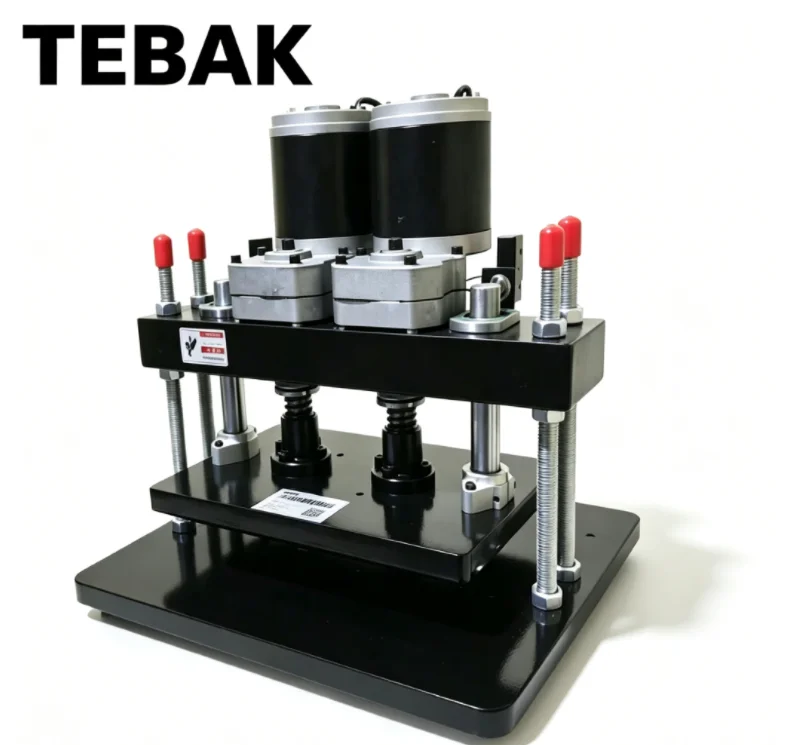 TEBAK Electric Press Machine Dual Motor Electric Pressure Die Cutting Machine Paper Leather Clicker Press and Deboss Machine