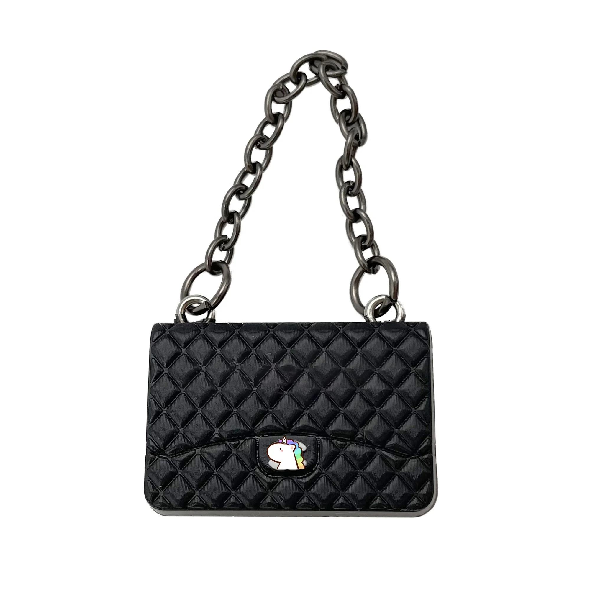 1:6 Miniature Doll Handbag/ Doll Purse Miniature luxury Bag Silver MJ C62-B