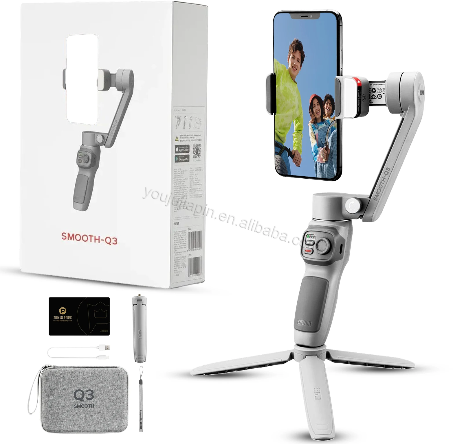ZHIYUN SMOOTH Q3 コンボ スマートフォンジンバル 3軸フレキシブル