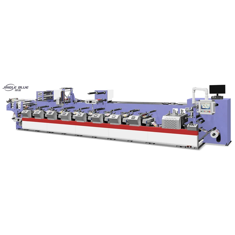 Máy in Flexo loại ngang JZ-370A Máy in nhãn Máy in Flexo nội tuyến