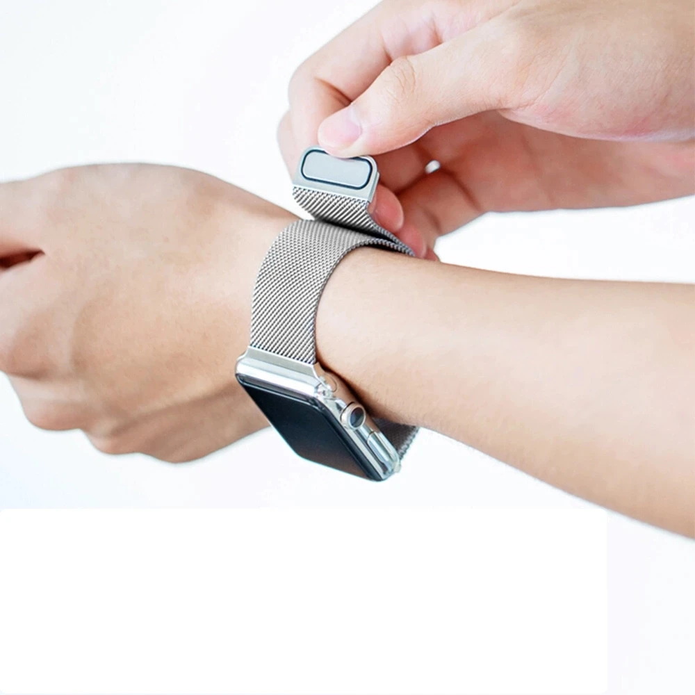 40mm 38mm Watch Strap for Apple Watch Stainless Steel Replacement Bracelet Compatible with Iphone Watch Series 6 SE 5 4 3 2  1