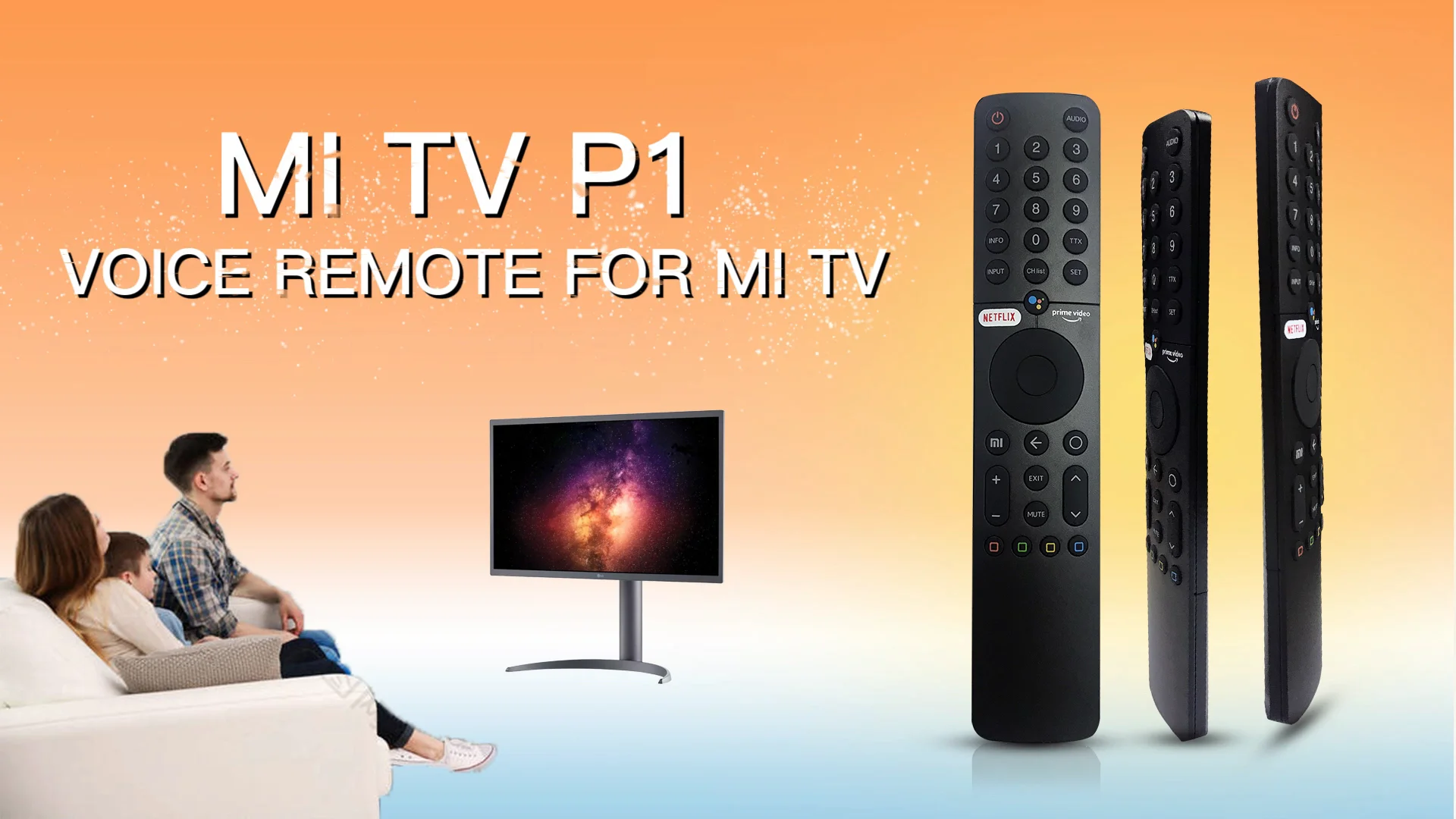 Voice Remote Control Xmrm-19 Use For Mi Tv P1 Smart Voice Primevideo ...
