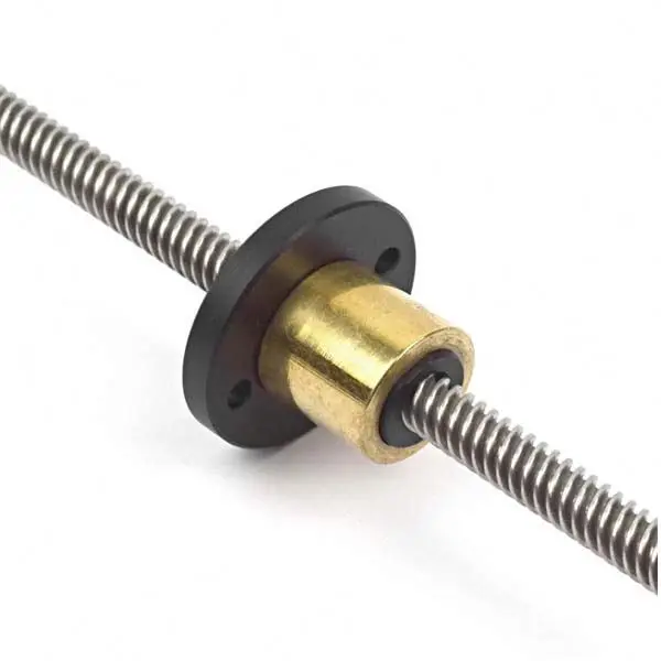 Shenniu — vis trapézoïdale en acier inoxydable, TR40x7 TR40x6, plomb avec écrou en laiton, 40mm avec filetage