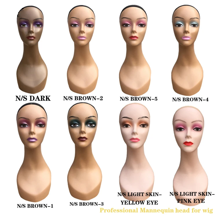卸売カスタムロゴメイクアップアフリカ系アメリカ人PVCリアルな女性 
