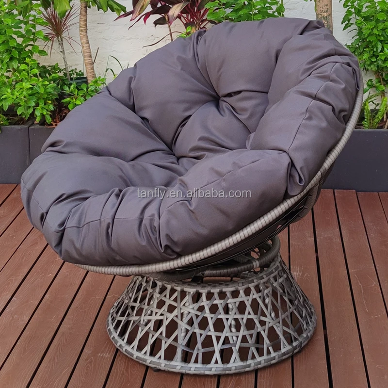 High Quality Swivel Papasan Chair 360 Degree Rattan Wicker Papasan