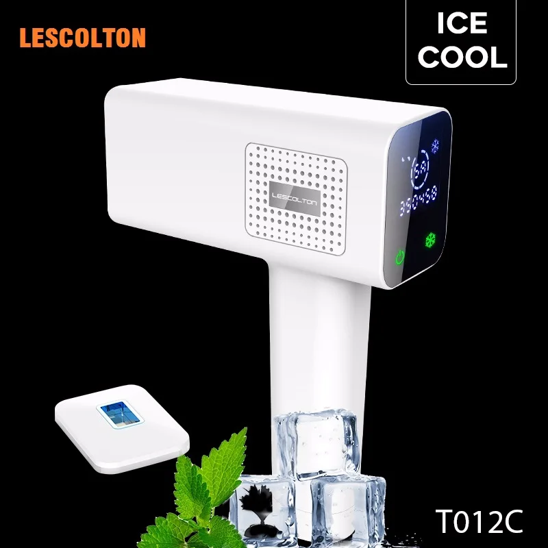 Аппарат Lescolton T012C для холодного ледяного удаления волос, лазерный прибор для удаления волос на весь тело с ЖК-дисплеем, для домашнего использования