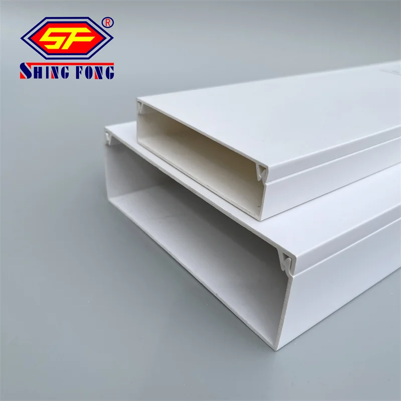 Different Sizes PVC Trunking Cable Channel 16X16 25X16 with Sticker PVC Adhesive Trunking