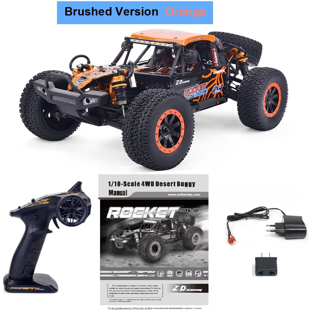 ZDレーシング 1/10RC ROCKET DBX-10 4WD デザートバギー Zd Racing rocket DBX-10 1/10 4wd 80km/h 2.4g,ブラシレスハイ