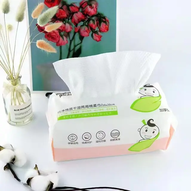 stock  Facial cotton Tissue,Cleansing Cotton Wipe for Sensitive Skin