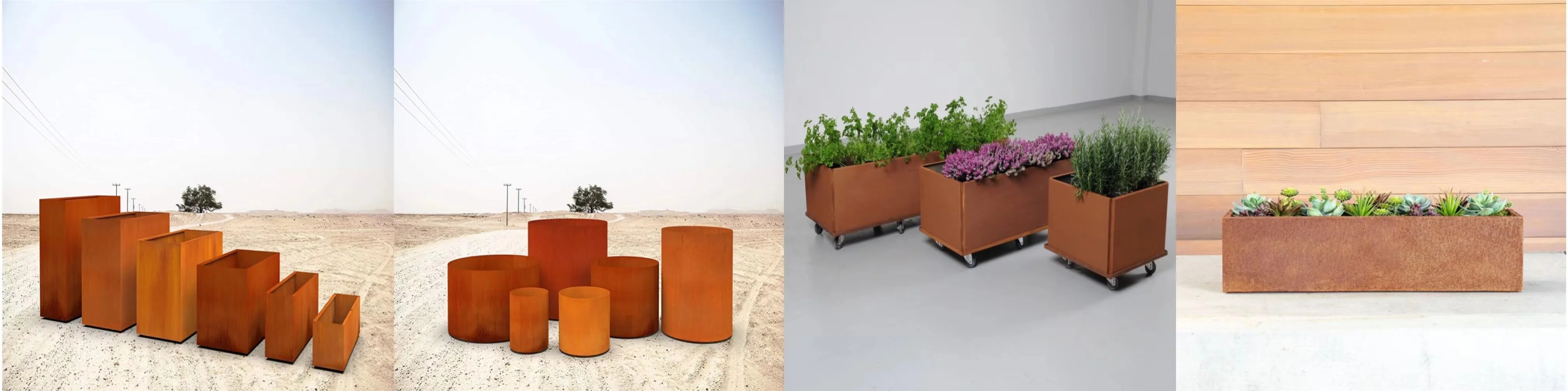 corten steel planter boxes 36 x12 corten steel nursery planter metal garden planters