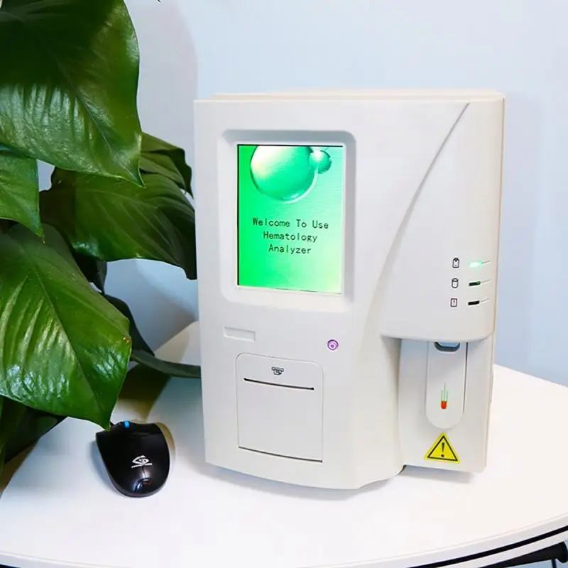 New Design Automated Sysmex 3-part Hematology Analyzer Portable Blood Analyzer Touch Screen MSLAB21