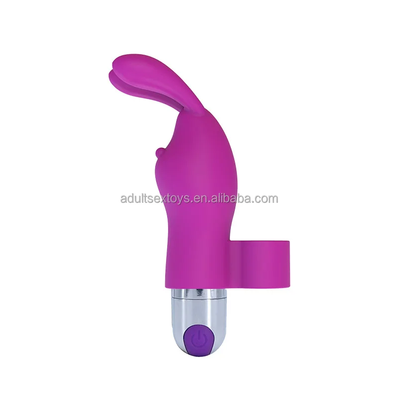 2 in 1 Rechargeable Rabbit Bullet Vibrator With 10 Powerful Vibration Waterproof Magic Finger Vibrator