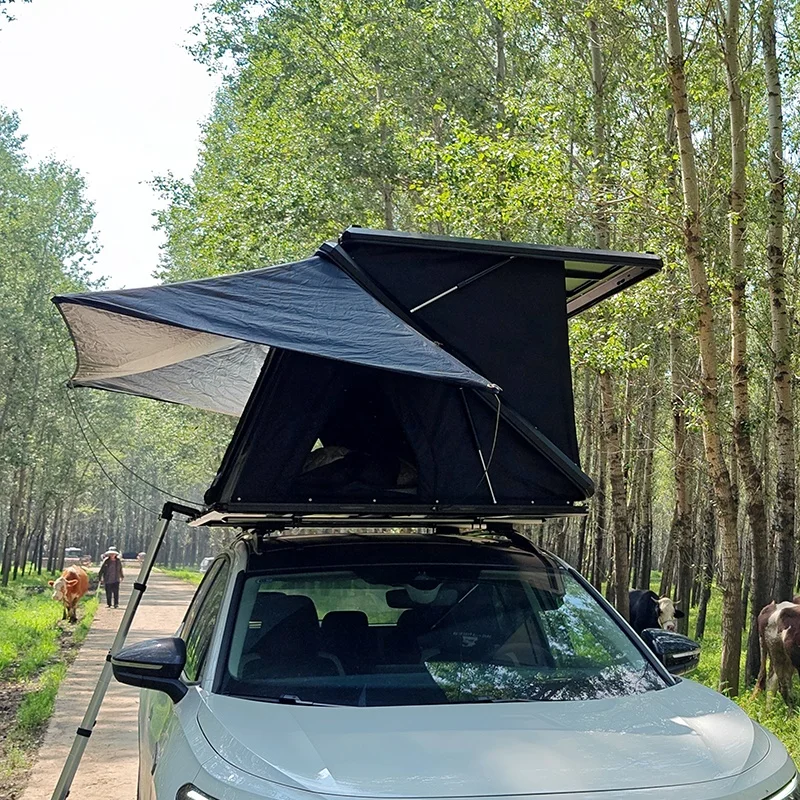 Aluminum Z-Type SUV Car Rooftop Tent Hard Shell Canvas
