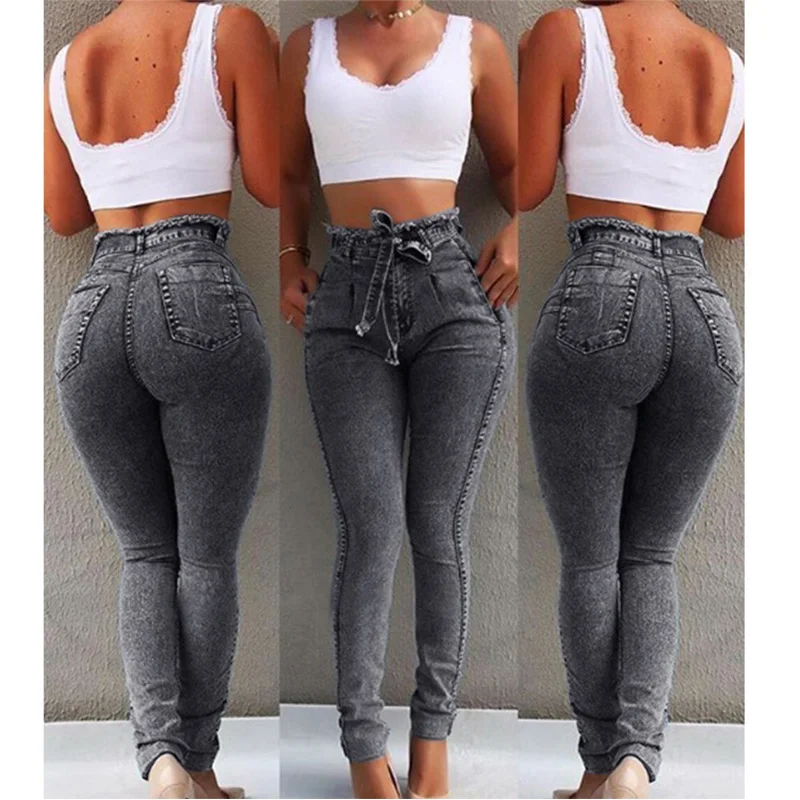 2021 Jeans Supplier High Waist Skinny 