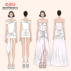 OEM Customized Women's Casual Elegant Dress High Quality Clothing China Lace Decoration Woven Solid Pattern Printed Brand Logo