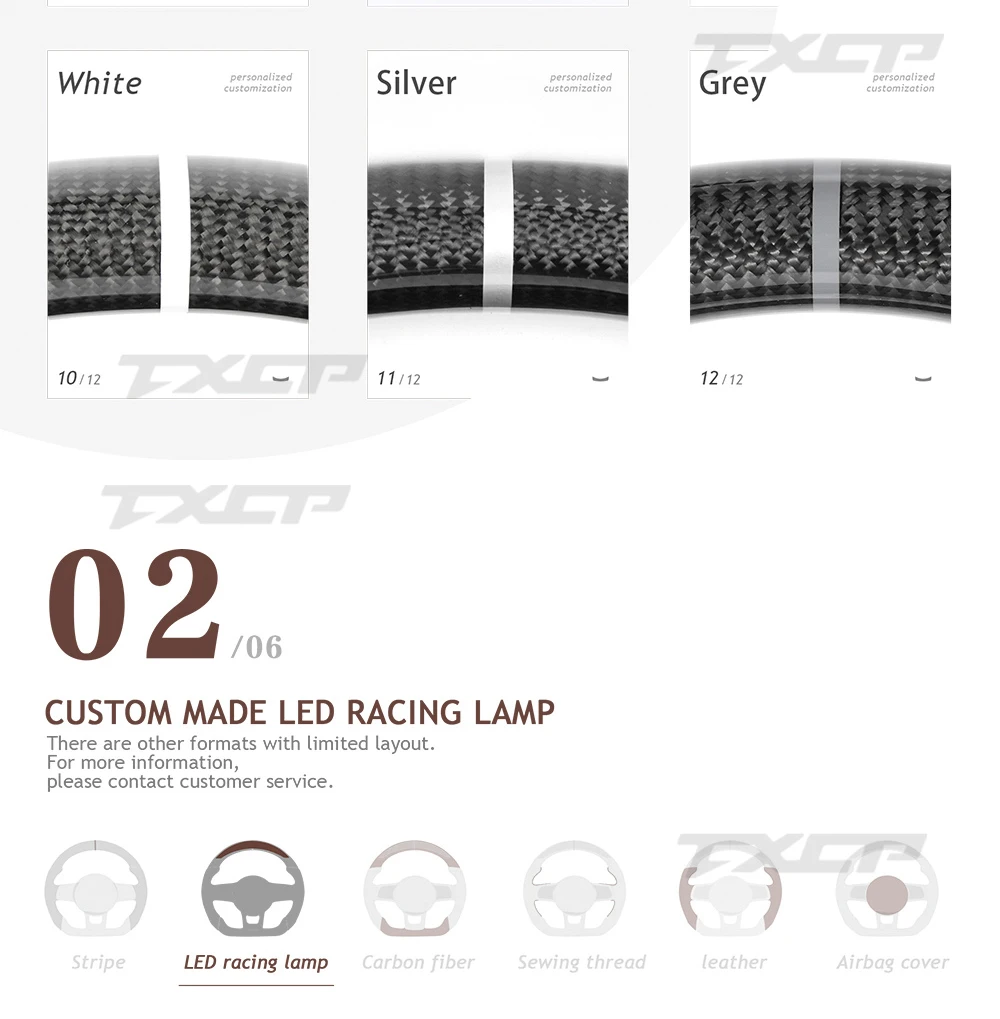 Fit for Audi A3 A4 B9 A5 RS3 RS4 RS5 S3 S4 S5  LED Complete Carbon Fiber Steering Wheel