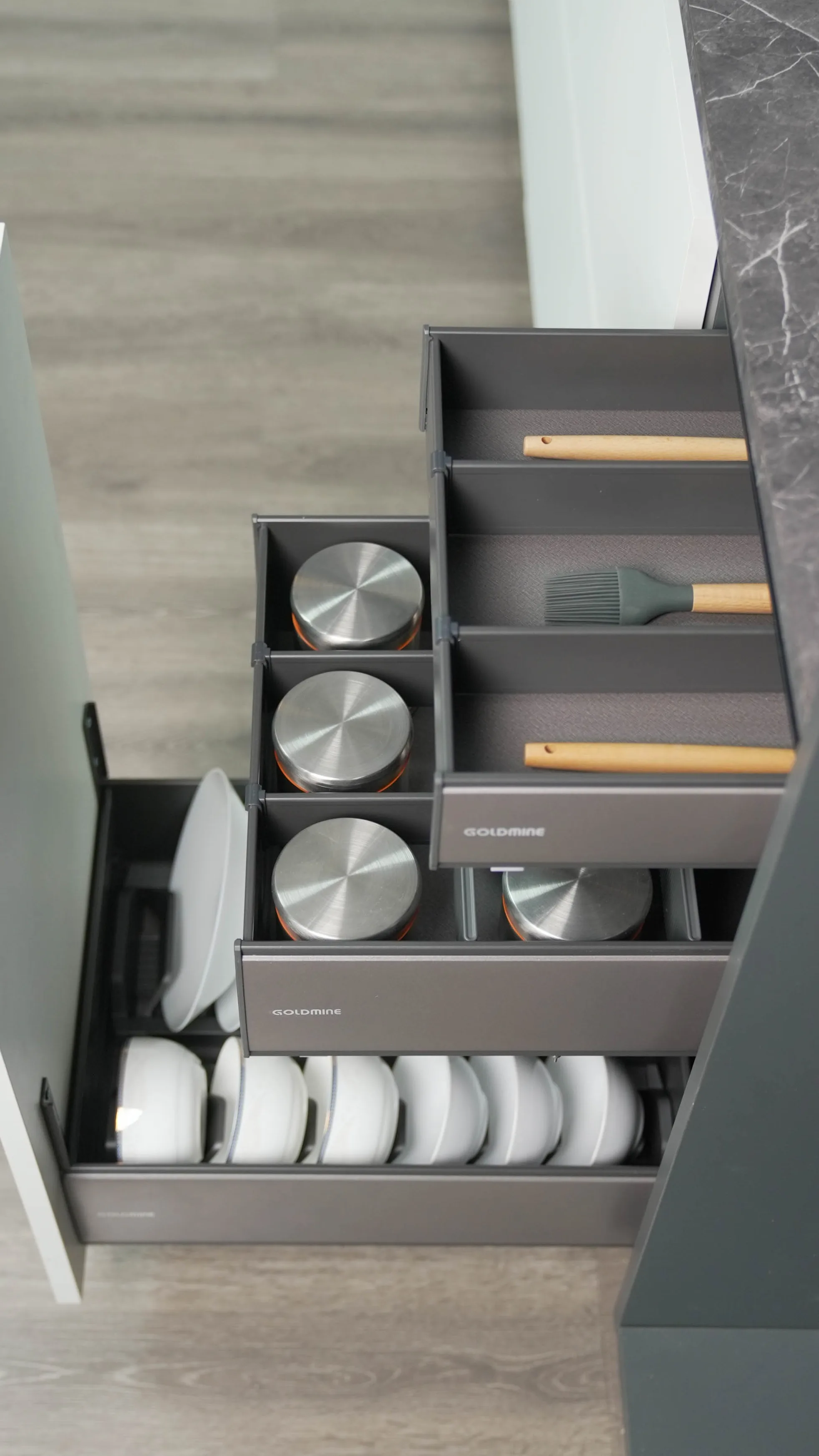 Goldmine Aurora Cabinet Organizers 3 Drawers Combination Cabinet Pull ...