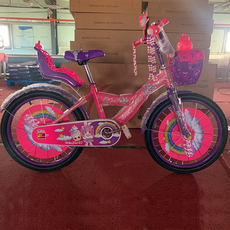 Factory New Model Colorful Child Bicycle 14inch 16inch 18inch Princess Kid Bikes With Training Wheel