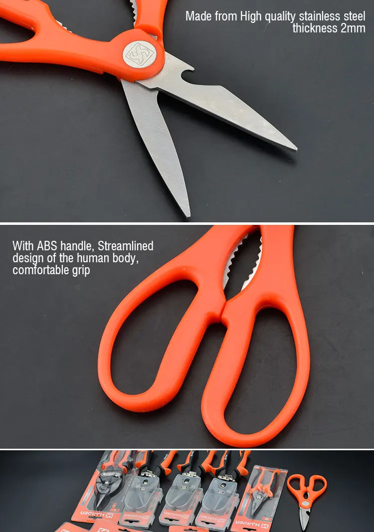 Wholesale Professional Multifunction Custom Home Stainless Steel Kitchen Cutting Scissors