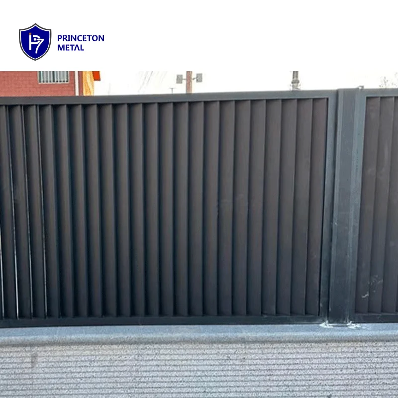 PRINCETON METAL Easy-to-Assemble Outdoor Privacy Decorative Aluminium Horizontal Louver Garden Fence System
