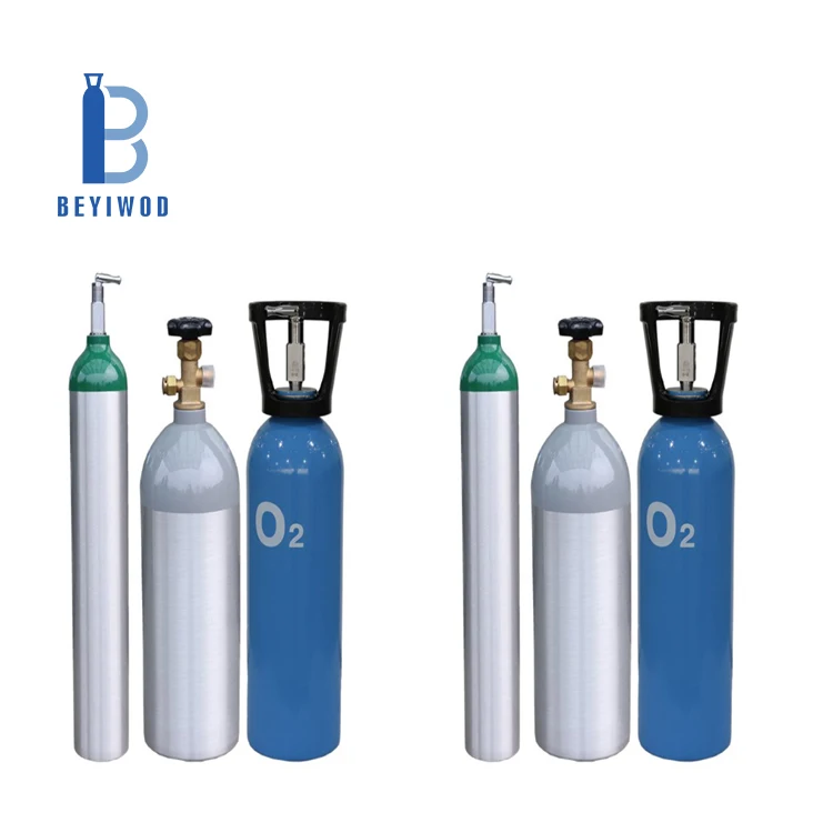 1L 2L 4L 5L 10L Refillable Steel or Aluminum Alloy Co2 tank Cylinder Co2 Gas Cylinder for Beverage Aquarium