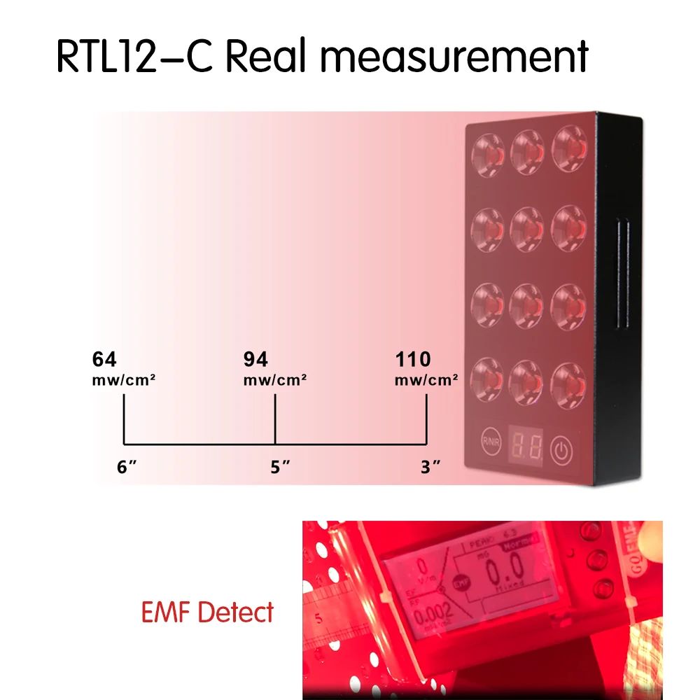 Ideatherapy Model RTL12  Portable Handheld 850nm 660nm  Led Light Therapy Devices  Aluminum Shell Red Light Therapy Panel