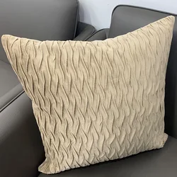 Wholesale removable quilted pillow cover sofa set furniture living room square sitting pillows NO 6