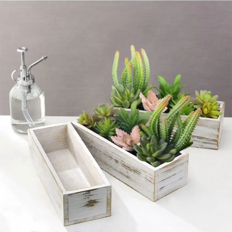 Fioriera Vaso Per Piante E Colture In Legno E Plastica Grigio 100x50x50 Cm 173120 - Foto 3