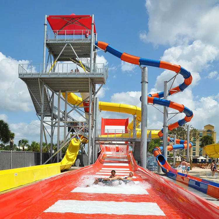 Best Large Structure Fiberglass Boomerang Slide Commercial Water Slide for Pool