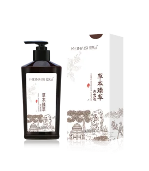 Chinese Medicine Type Plant Hair Dye Shampoo Herbal Natural Shampoo Hair Repairing