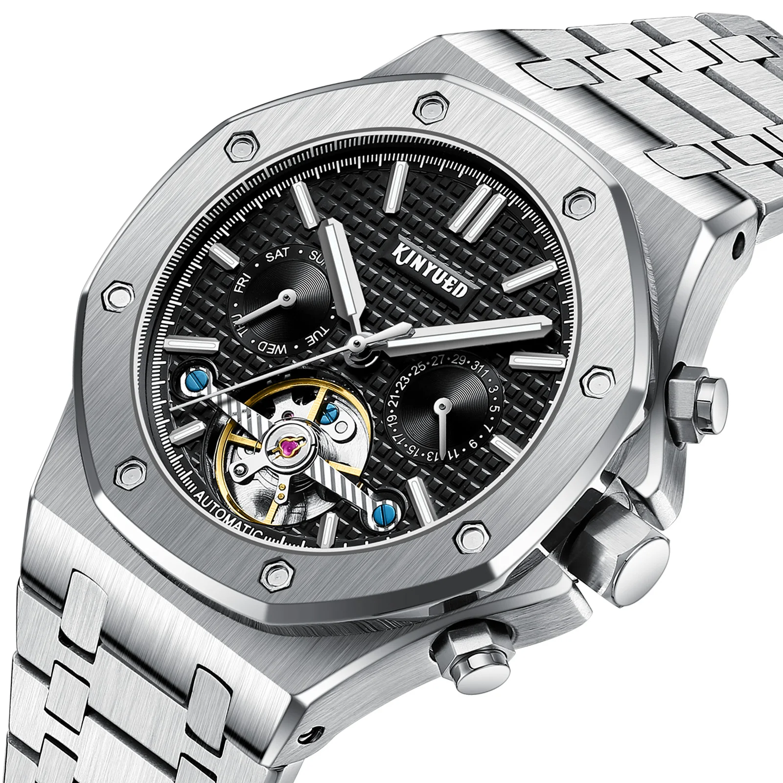2023 Tourbillon Automatic Movement Waterproof Stainless Wrist Luxury Mens Diver Automatic Mechanical Watches