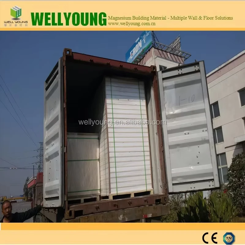 WELLYOUNG High Quality Cheap Cam Lock Connection XPS Foam MGO Sandwich SIP Wall Panel Fireproof Magnesium Oxide SIP Panels
