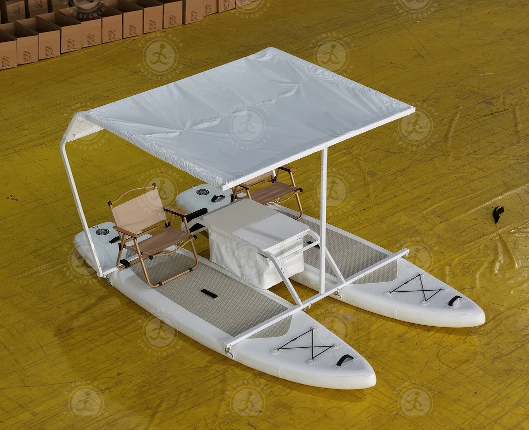 EJIA Inflatable Catamaran - Portable and Durable Fishing Raft
