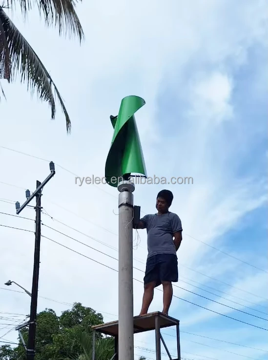 RY Small Wind Turbine Power Generation Free Energy Vertical Axis Windmill Mills 2kw 5kw 10kw 12v 24v Residential Wind Generators