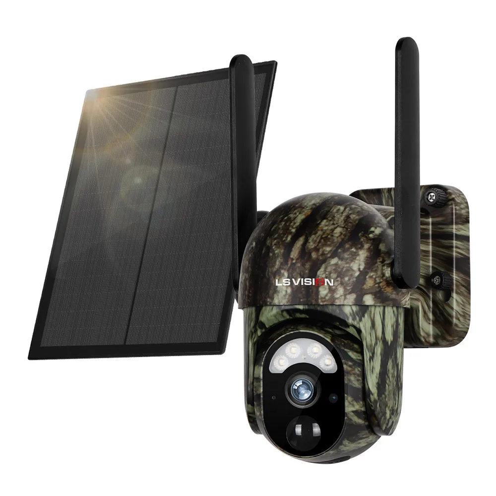 LS VISION 4G Outdoor Cellular Trail Cameras Solar Powered