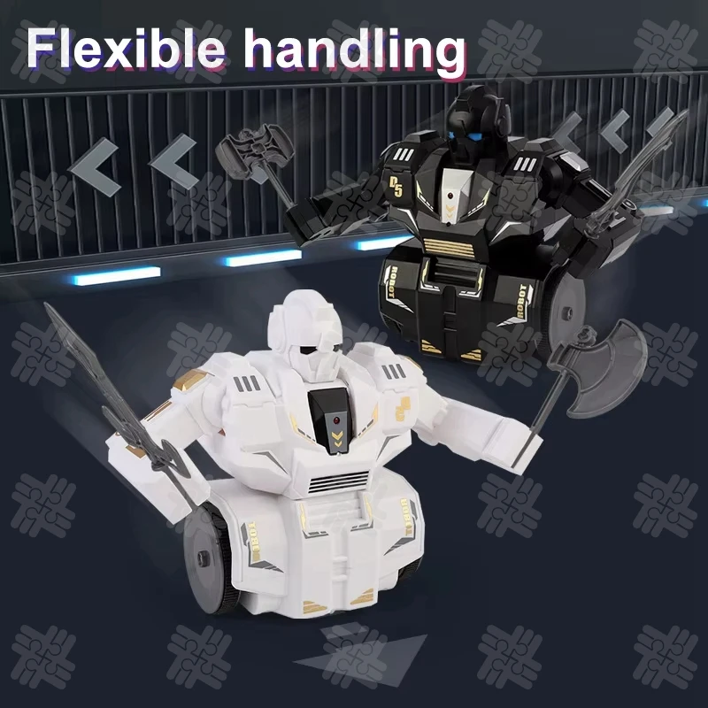 KW 2025 Newest Intelligent Remote Control Battle Robot Rc Pk Robot 360 Degree Stunt for Kids Adults Interaction Fighting Toy