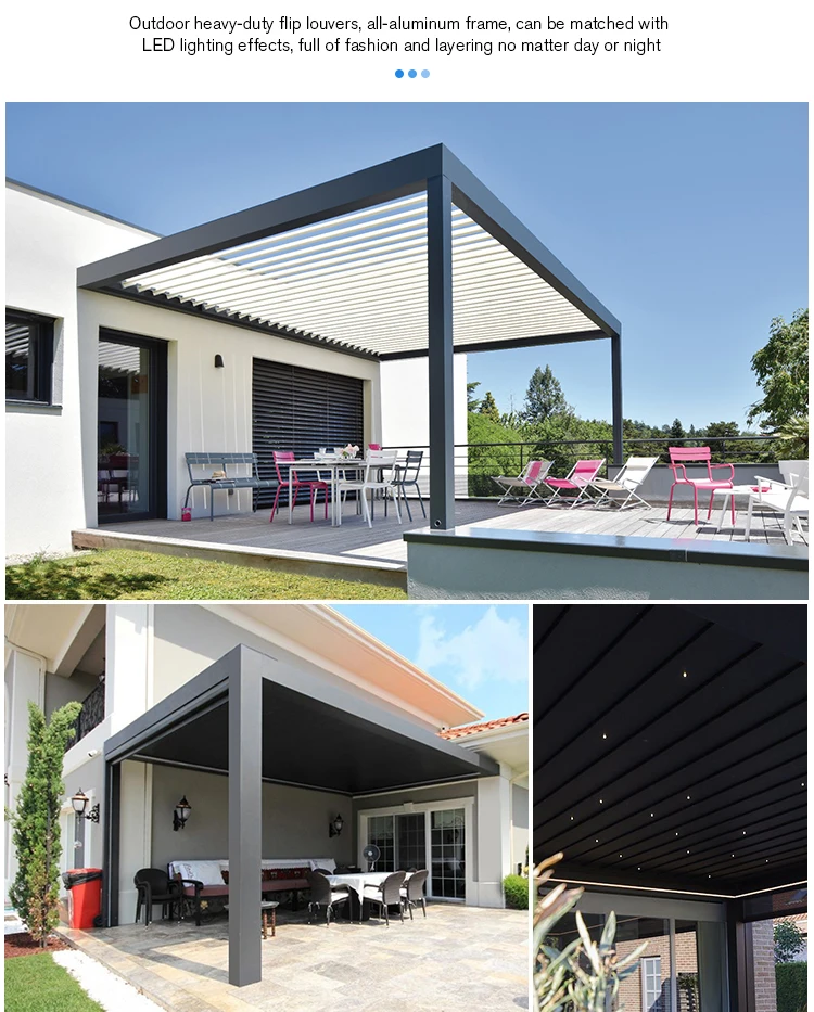 Customised Outdoor Waterproof Pergola Aluminium Pergola Garden Bioclimatic Pergola Buy