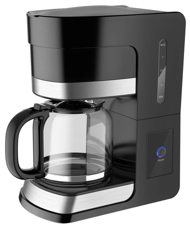 Cafeteras Professional Cafeterira Electric Black Porcelain Drip Kaffee ...