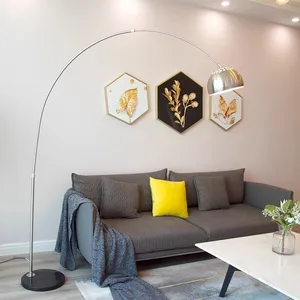 Simple Creative Classic Sofa Floor Lamp Nordic Fishing Floor Lamp for Living Room Exhibition Hall