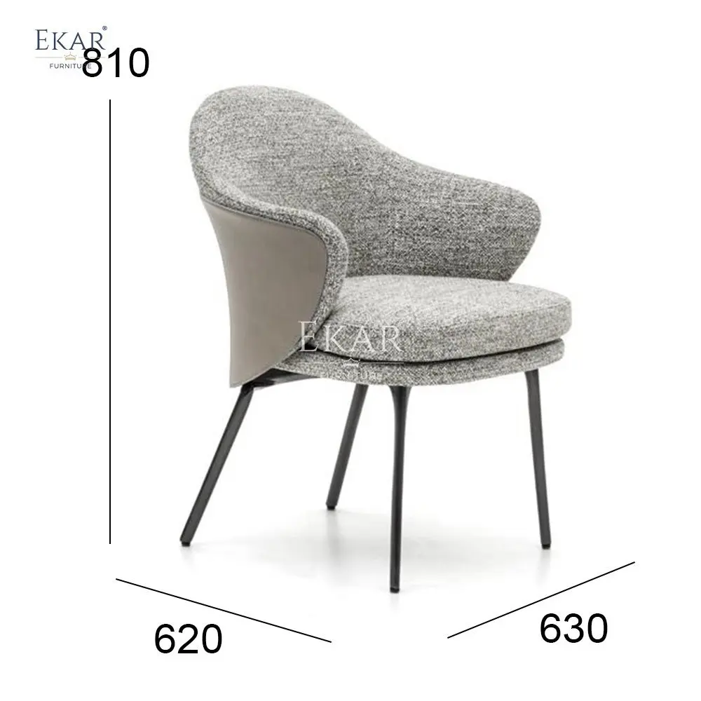 product foam injected frame aluminum alloy dining chair-64