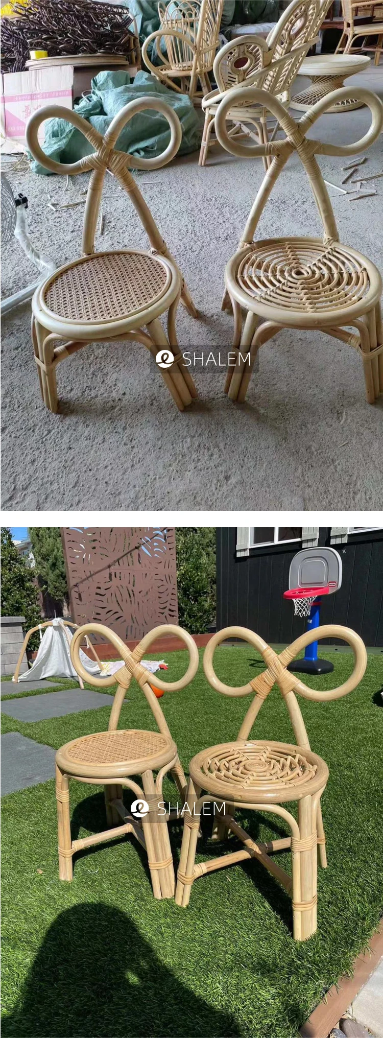 Shalem Naturalist Furniture Natural Rattan Kids Room Children Sofa