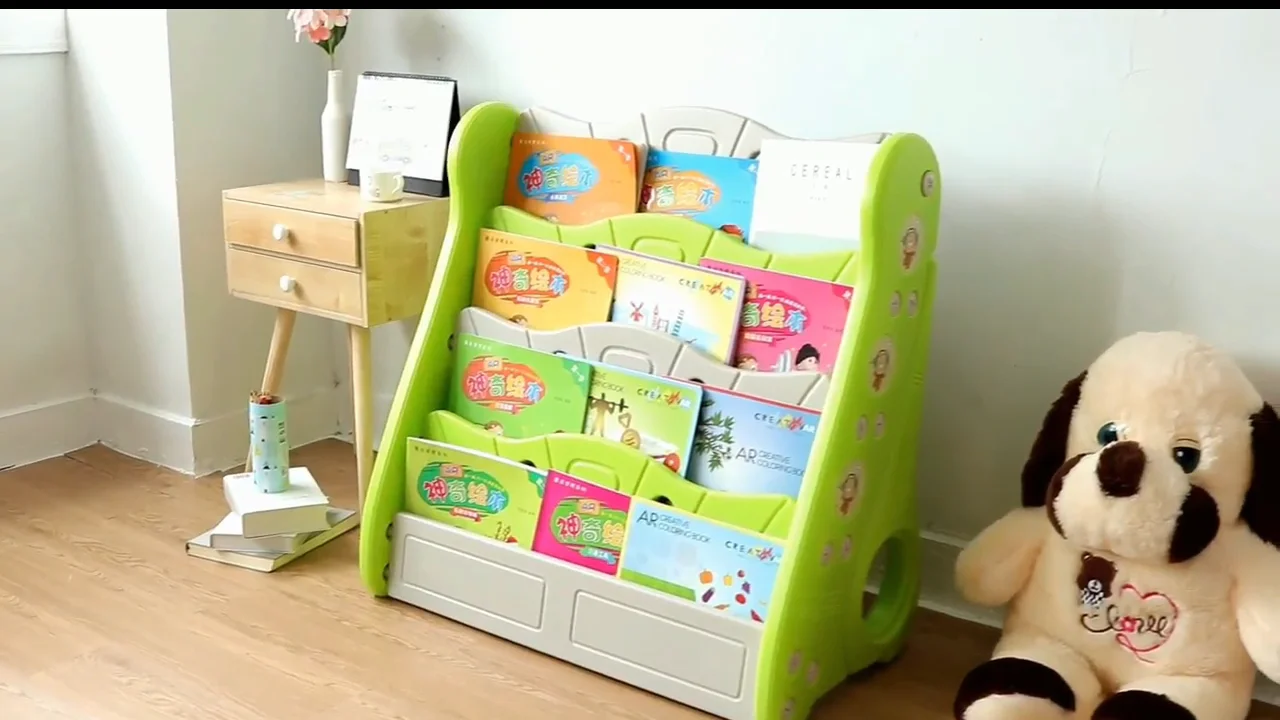 New Design Kids Plastic Book Rack Storage Bookshelf Collection Buy