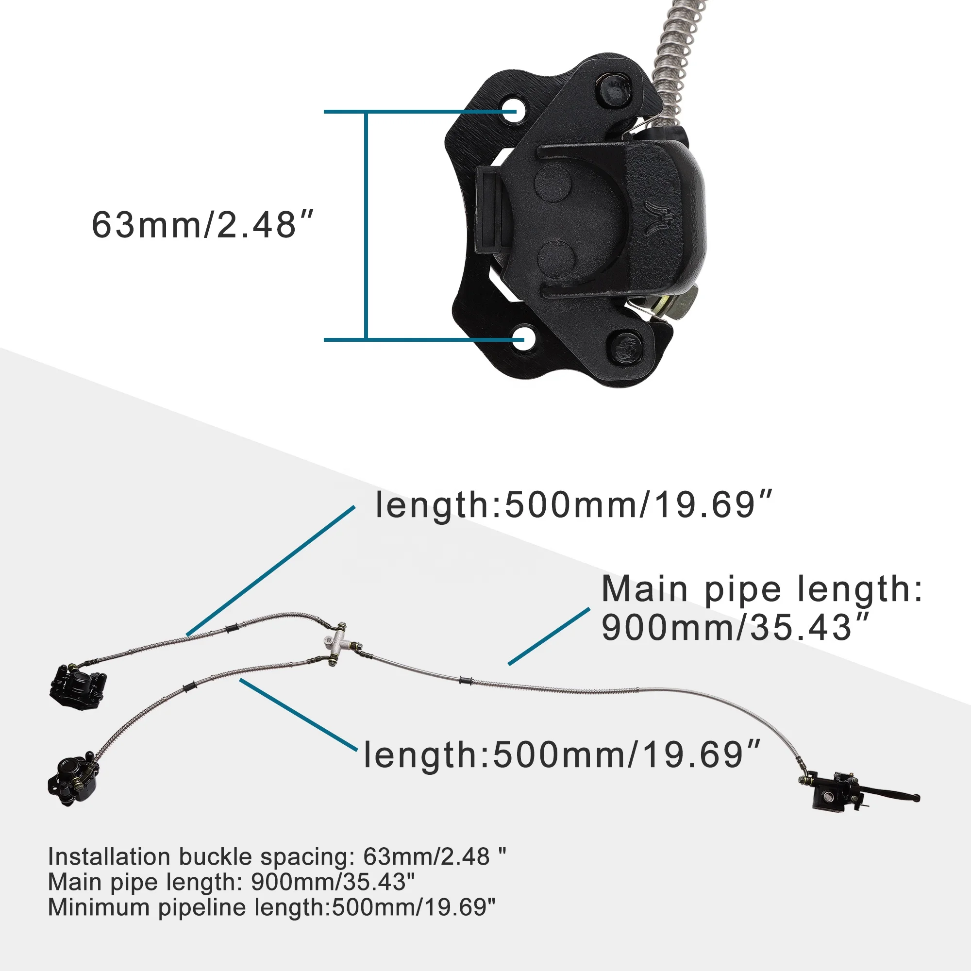 Moto 125 GOOFIT Hidru00e1ulico 7/8 In Freno Delantero