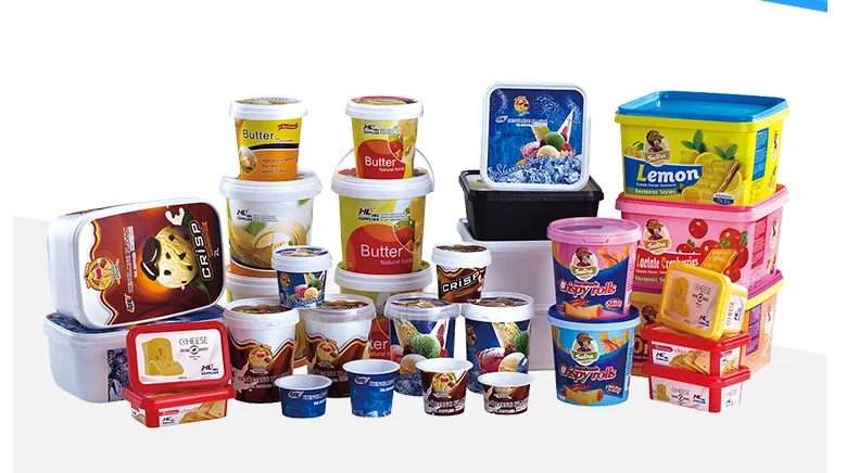IML Robot for Yogurt Cup in Mould Labelling Robots for Plastic Packaging IML Bucket Paint Robot Top Entry