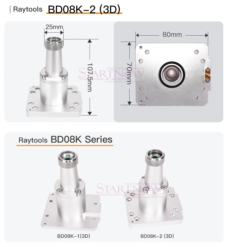 Raytools BT210S BT230 BT240S BM111 BM109 BM112 Fiber Laser Cutting Head Nozzle Connection Parts Laser Nozzle Sensor Connector