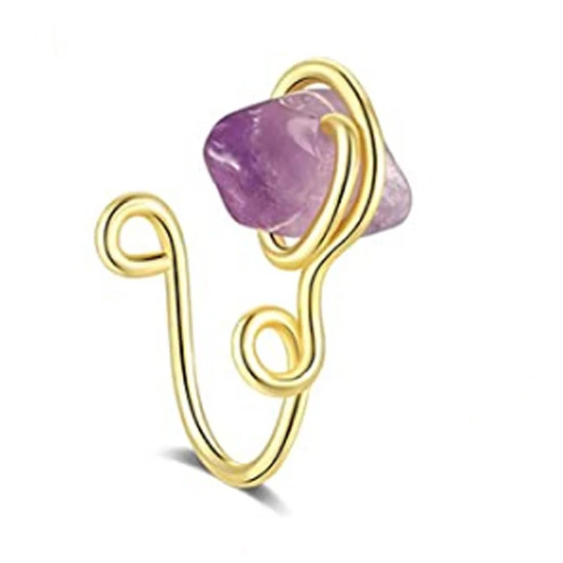 Donne Finte Piercing Al Naso Anello Cerchio Setto Non Penetrante - Foto 7