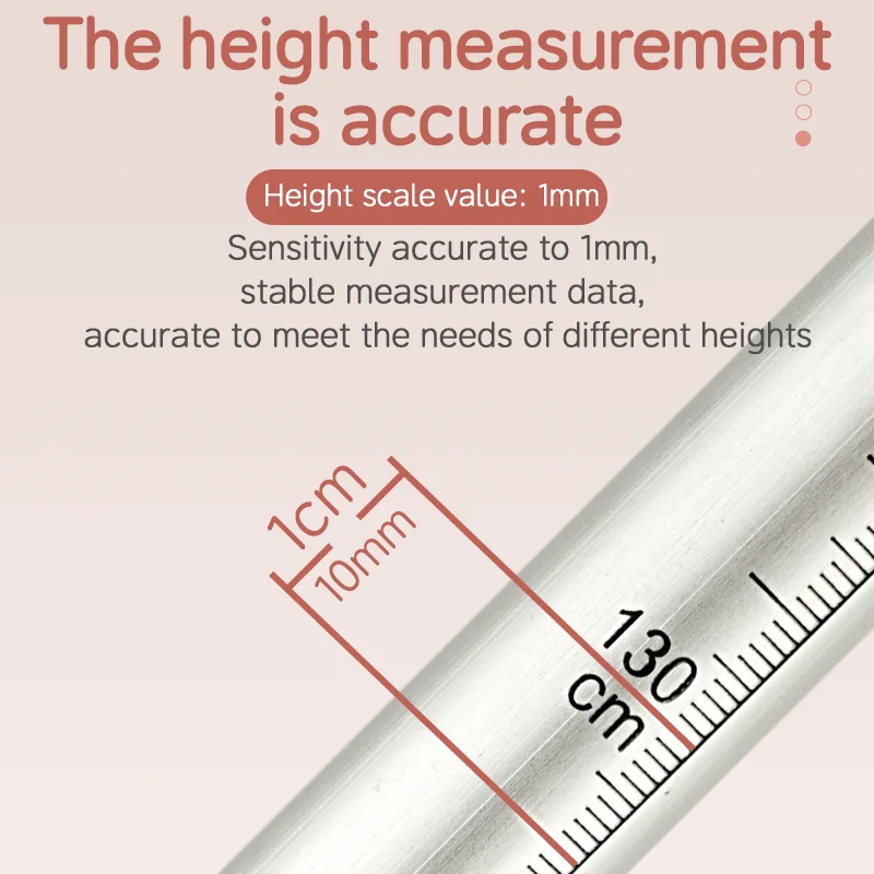 Wholesale 190cm Portable Medical Stadiometer Cheap Factory Height Measure Ruler with Telescopic Rod Stick & Sliding Headpiece