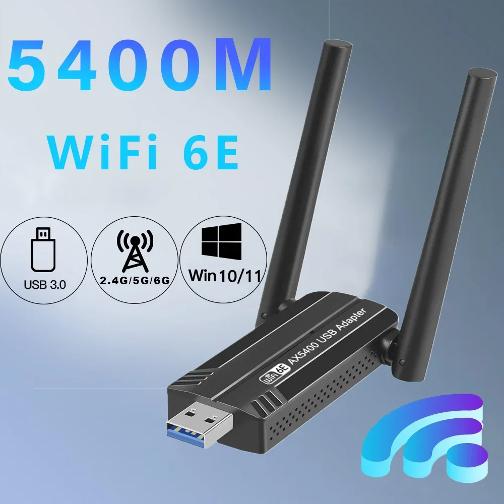 Nuova Versione Di 5400 Ad Alta Velocità Mbps Scheda Di Rete Wireless Antenna Est - Foto 14