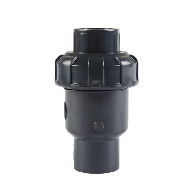 DIN Standard Industrial UPVC Manual Non-Return Gate Check Valve 1 Inch 2 Inch PVC Plastic Water Pressure Reducing Check Valve